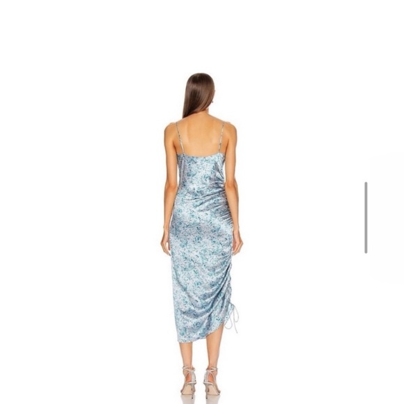 Cinq a Sept silk ruched midi dress - Picture 5 of 16